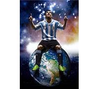 IGHSNZUH Lionel Messi Puzzle Rompecabezas de Madera para Adultos Y Niños, Fútbol Super Star 1000 Piezas Rompecabezas para Niño Niña Regalo Juguetes Juego, Anime de Dibujos Animados