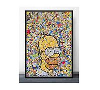 IGHSNZUH Rompecabezas 1000 Piezas Ensamblaje Imágenes Arte Los Simpson Grito Anime Dibujos Animados Comics Simpson para Madera Juguetes para Adultos Juego de Descompresión