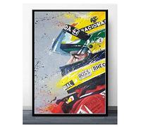 IGHSNZUH Rompecabezas de 1000 Piezas Ayrton Senna F1 Fórmula Mclaren Campeón Del Mundo Pósteres Madera Juguetes para Adultos Juego de Descompresión
