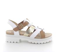 Igi&Co D.saby, Sandalia con talón Mujer, Blanco y Beige, 37 EU