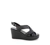 Igi&Co Mujer ágata, Sandalias con cuña, Negro, 40 EU