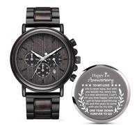 Igiftu Regalos de aniversario de 1 año para hombres, recuerdo de primer aniversario de boda para marido o novio, regalos de matrimonio de aniversario de papel para él, Negro -, Moderno