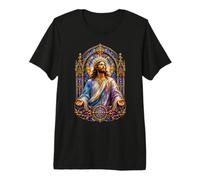 Iglesia Catedral gótica Adornada de Jesucristo Arte Sagrado Icono Camiseta Premium