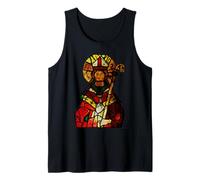 Iglesia Católica de Jesús San Estanislao Vitral Camiseta sin Mangas