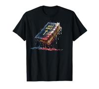 Iglesia Cristiana de la Biblia Bandera Americana USA Drip Graffiti Lover Camiseta