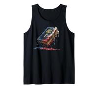 Iglesia Cristiana de la Biblia Bandera Americana USA Drip Graffiti Lover Camiseta sin Mangas