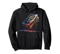 Iglesia Cristiana de la Biblia Bandera Americana USA Drip Graffiti Lover Sudadera con Capucha