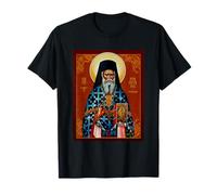 Iglesia de arte bizantino ortodoxa oriental de San Porfirio Pascua Camiseta