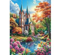 Iglesia en otoño Puzzle 1000 Piezas Cartón Grueso para Adultos Y Adolescentes Cuentos de Hadas fantásticos de Animales Salvajes Calmar La Mente Entretenimiento Casero Regalo Ideal 1000