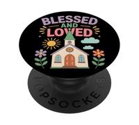 Iglesia Escuela Dominical Familia Amistad Comunidad Juventud PopSockets PopGrip Adhesivo