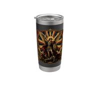 Iglesia San Miguel Arcángel Icono Arte Vaso térmico de acero inoxidable de doble pared