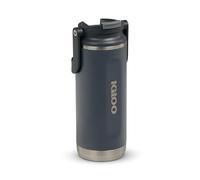 IGLOO Botella Térmica Tumbler 16, Botella de Acero Inoxidable, Antracita, Hermética, 0,45 L