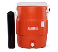 IGLOO Dispensador de Bebidas 10 Galones 37L - Contenedor Aislado con Grifo - Bidón de Agua Resistente para Obra, Deporte y Exterior con Asas