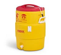 IGLOO Enfriador industrial de bebidas de 10 galones, amarillo/rojo/blanco