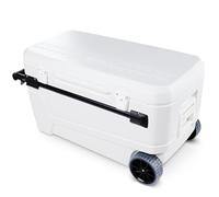 IGLOO Glide 110 Nevera 104L - Gran Nevera pasiva con Larga duración de frío, asa telescópica & Ruedas Grandes, Ideal para Barco, Pesca, Camping & Ocio, Estable & fácil de Limpiar