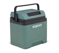 IGLOO IE24 AC/DC Nevera eléctrica 24L - 12V y 230V - Nevera compacta para Coche, Camping, camión y Barco - Ligera, portátil y con Compartimento para el Cable