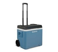 IGLOO IP42 Roller Nevera Pasiva 42L - Termobox Azul Hielo con Ruedas y Asa Telescópica para Camping, Picnic y Actividades al Aire Libre