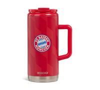 IGLOO jarra de cerveza de 1 litro - FC Bayern München - artículo oficial de fan - botella térmica roja, termo de acero inoxidable con el logo del club