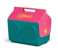 IGLOO KoolTunes Playmate Nevera con altavoces Bluetooth - Hielera retro portátil para playa, camping, picnic & exterior - Cooler resistente de 13 L con función de música