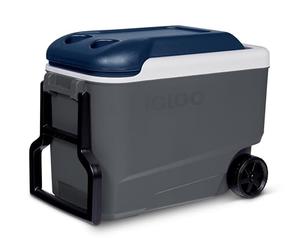 IGLOO Maxcold Roller Nevera 40L - Hielera Resistente con Ruedas para Camping, Playa & Exterior - Aislamiento de Alto Rendimiento para Larga refrigeración - Fácil de Transportar