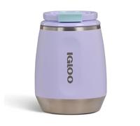 IGLOO Wine 10 - Taza térmica de acero inoxidable (0,3 L, aislada, a prueba de fugas), color morado