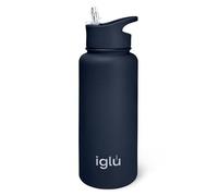 iglu Botellas de agua reutilizables, acero inoxidable de doble pared de alta calidad, aisladas al vacío, 24 horas de frío y 12 horas de calor, a prueba de sudor y sin BPA, gran regalo ecológico