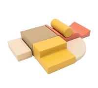 IGLU Soft Play 6 Bloques de Espuma Figuras de Construcción Juguete para Aprendizaje Creativo Infantil Conjunto de Cubos (Pastel Autumn)