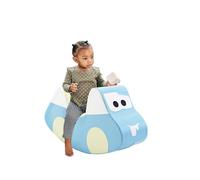 IGLU Soft Play Car Balancín para Niños (Pastel) | Espuma Firm Step | Cuero Vegano | Certificado CE | Movimiento Relajante de Balanceo | Fácil de Limpiar