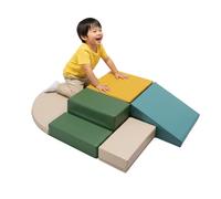 IGLU Soft Play Corner Climber 5 Elementos Escalada (Pastel Sea)