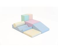 IGLU SOFT PLAY Discoverer - Juego de 7 bloques de construcción XXL para escalar y espuma para niños Montessori, carreras de obstáculos y juguetes de motricidad