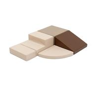 IGLU Soft Play Juego de 5 Bloques Espuma Educativos para Niños con Base Antideslizante (Chocolate Dune)