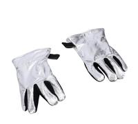 Ignífugos Aluminizados de Soldadura de Cuero para Barbacoa y Uso Industrial 1 Par Ligeros e Impermeables
