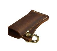 igniterCase Sleeve - 7.7x3.2x0.2cm Leather Holder, Cowhide Protective Pouch with Sturdy Shackle | Rustic igniterCover for Fire Starter, Camping, Hiking, Outdoor Adventure Accessories