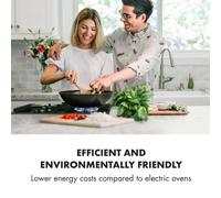 Ignito 4 Zonen Cocina a gas con 4 quemadores Vitrocerámica Negro Klarstein