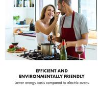 Ignito 5 Zonen Cocina a gas con 5 quemadores Vitrocerámica Negro Klarstein