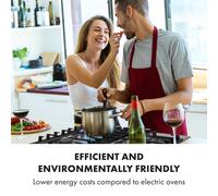 Ignito cocina a gas con 4 zonas 4 quemadores acero inoxidable plateada Klarstein