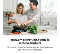 Ignito Domino Cocina a gas con 2 quemadores Vitrocerámica Negro