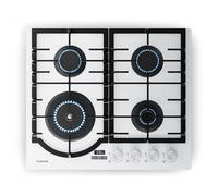 Ignito Timer 60cm Placa de gas 4 Fuegos Blanco