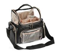 IGNPION 180 Tous - Estuche de almacenamiento para rotuladores, bolsa de marcador multifuncional, bolsa con cordón de gran capacidad, diseño a cuadros, Negro , 31 cm x 23 cm x 29 cm, Estuche de lápiz