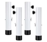 IGNPION 4 extensores de patas de mesa plegables, patas de elevación de soporte de mesa para doblado/recto, extensores de patas de silla, altura ajustable para escritorio de 9,2 cm/13,2 cm, color