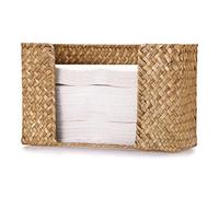 IGNPION Dispensador de toallas de mano de papel multipliegue, soporte para servilletas de toalla de invitados de hierba marina, cesta de papel plegable plana para pliegue C, plegado en Z, triple