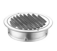IGNVXMGKP Galvanizado Acero Chimenea Escape tapacero Inoxidable sombrerete de Chimenea Built-in Screens Louver Grille Cubiertas Adecuado para Pared Ceil instalación baño Attic ventilación(E,15cm)
