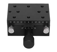 IGNVXMGKP Mesa Deslizante Manual de Eje X HB A60 con Ranura de Cola de Milano y aleación de Aluminio, Plataforma de Ajuste Fino de Alta precisión para microscopios ópticos de 60 x 40 mm.