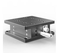 IGNVXMGKP Platina Lineal Manual Z de Alta precisión, Plataforma de Eje Z de aleación de Aluminio, Tablero de 100 x 100 mm, precisión de 0 mm, para alineación óptica y Equipos científicos.