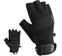 Igoera Guantes de Escalada Guantes vía ferrata con Nudillos Duros para Mayor fijación en la Roca o en la Pared; Guantes Bicicleta Unisex (L)