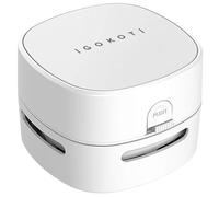 IGOKOTI Aspiradora de escritorio, mini aspiradora, aspiradora de mesa, funciona con pilas, diseño de mano (no incluye batería)