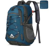 IGOLUMON 40L Mochila de Senderismo para Hombre Mujer Ultraligera Plegable Mochilas de Marcha Impermeable Macuto de Viaje para Senderismo, Camping, Bicicleta, Deportes al Aire Libre, Azul