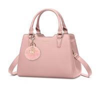 IGOLUMON Bolsos de Mano Piel para Mujer para Universitarias Trabajo Bolso Bandolera Universidad Marca Bolsa Outlet Marca Tote Bag Negro Rosa