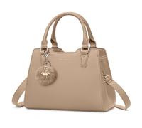 IGOLUMON Bolsos de Mano Piel para Mujer para Universitarias Trabajo Bolso Bandolera Universidad Marca Bolsa Outlet Marca Tote Bag Negro Caqui