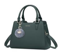 IGOLUMON Bolsos de Mano Piel para Mujer para Universitarias Trabajo Bolso Bandolera Universidad Marca Bolsa Outlet Marca Tote Bag Negro Verde